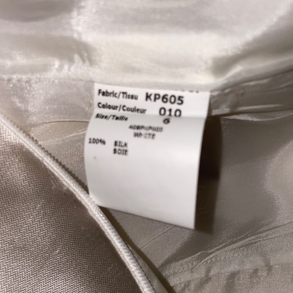 Michael Kors Silk Sleeveless Shift Ivory Dress Embellished Crew Neck Size S - Picture 8 of 8